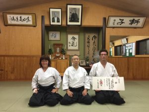 Joost Van Straten receives his 6th certificate from Suganuma Sensei